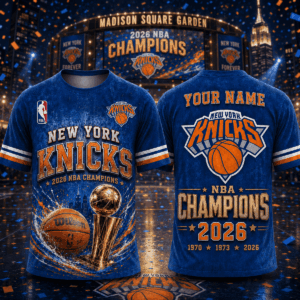 New York Knicks T-Shirt Custom Name Gift For Fan